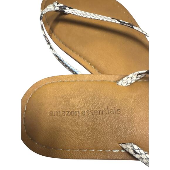 Amazon Essentials Snake Look Flip Flop Sandal Sz 8 - Picture 3 of 5